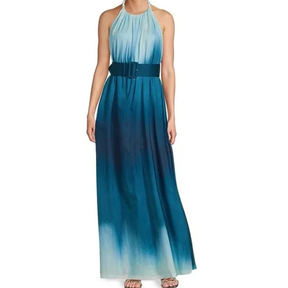 ANTONIO MELANI Blue Gradient Maxi Dress | Poshmark