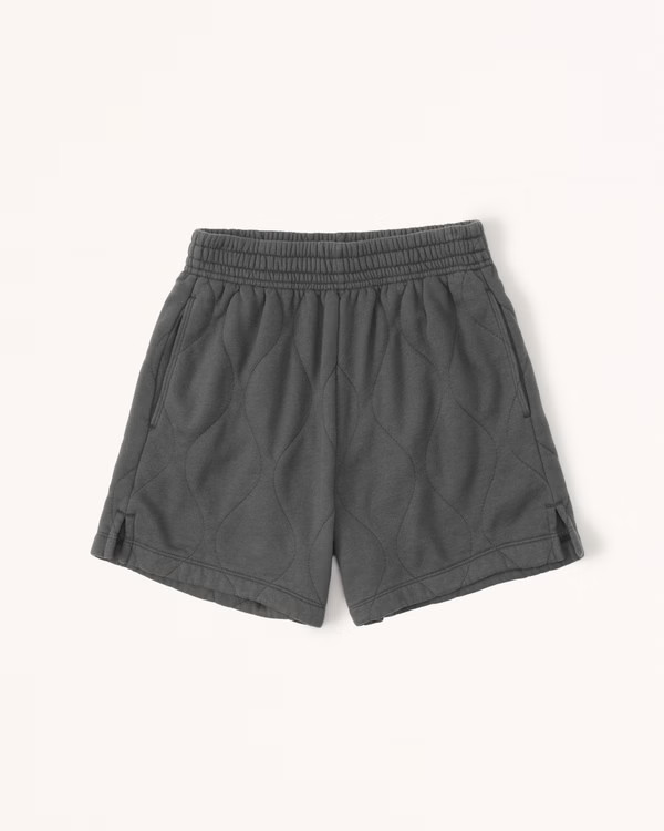 High Rise Quilted Shorts | Abercrombie & Fitch (US)
