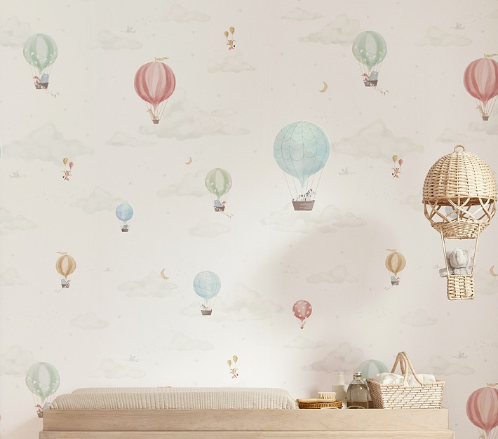 Up, Up and Away Wallpaper | Pottery Barn Kids
