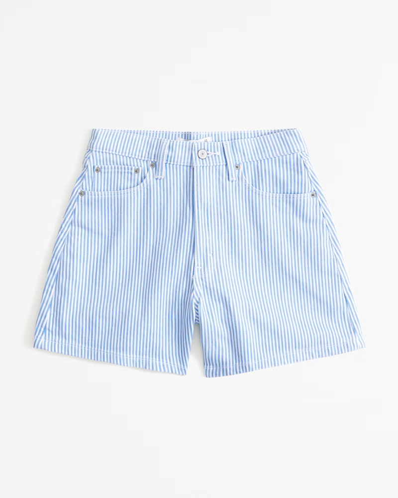 Women's Curve Love High Rise Dad Short | Women's Bottoms | Abercrombie.com | Abercrombie & Fitch (US)