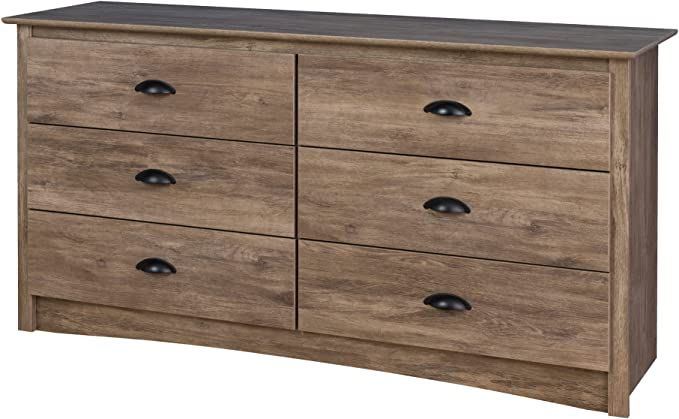 Sonoma 6 Drawer Double Dresser for Bedroom, Drifted Gray | Amazon (US)