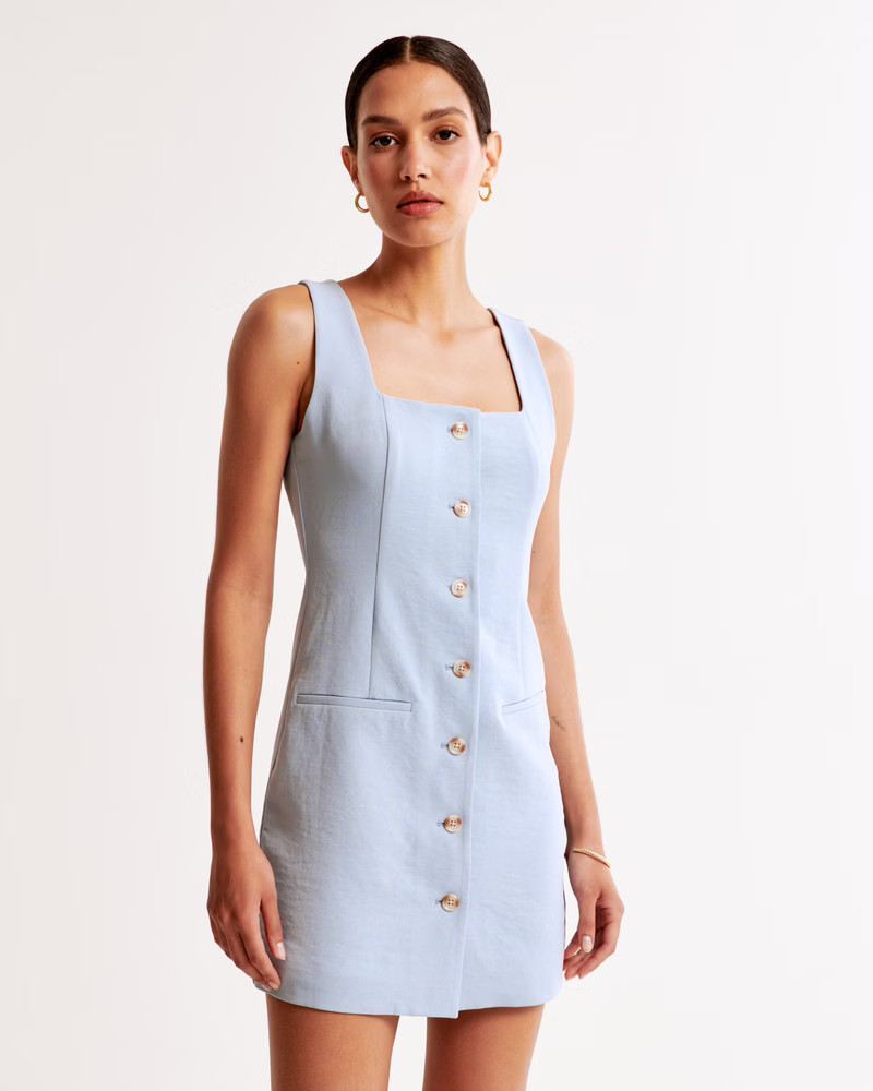 Women's The A&F Mara Squareneck Vest Mini Dress | Women's Dresses & Jumpsuits | Abercrombie.com | Abercrombie & Fitch (US)