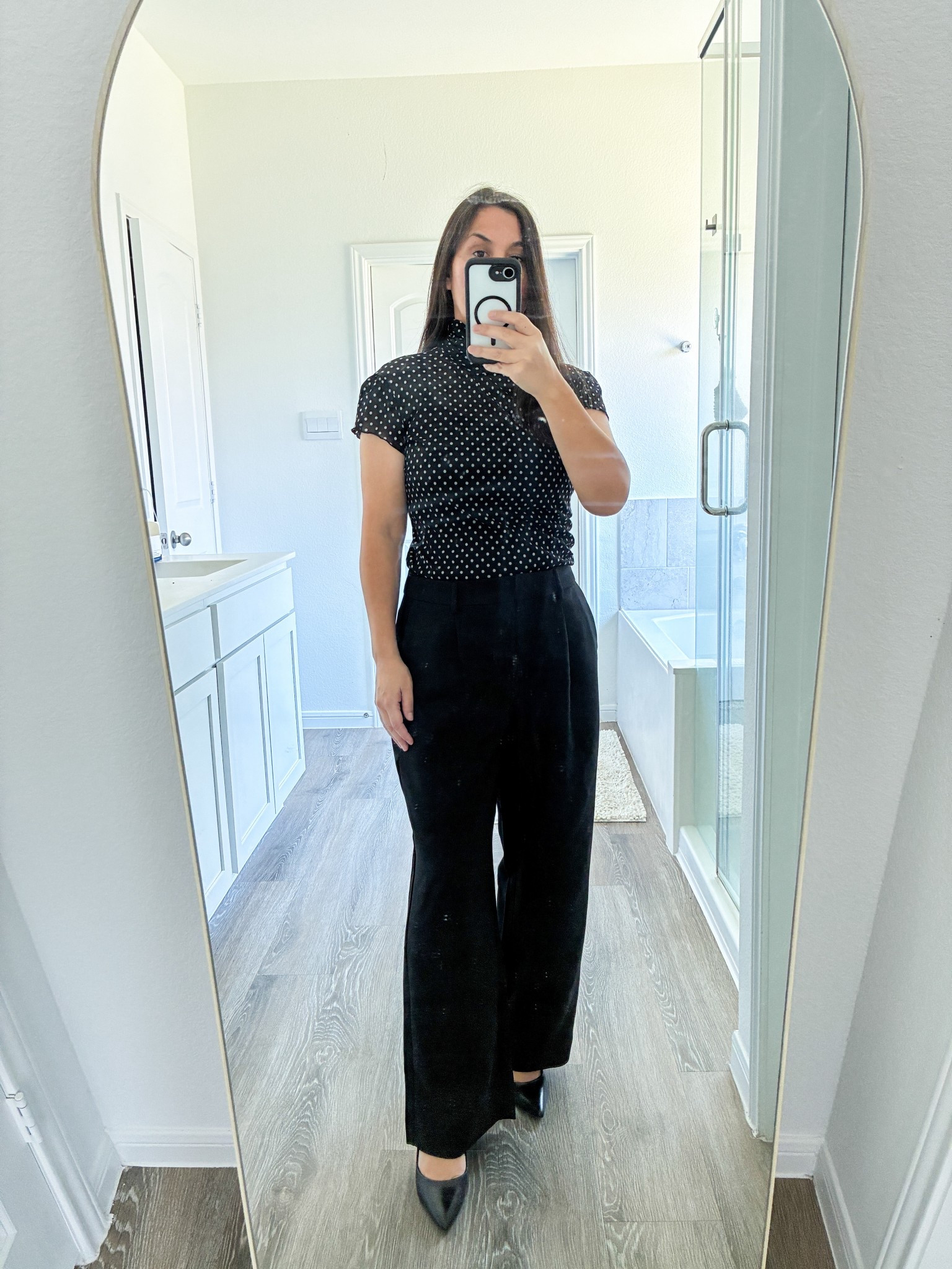 This a classic workwear/professional outfit. I still haven’t figured out how women can walk in stilletos all day. I actually wore this outfit all day-minus the shoes without ruining anything. 

#LTKWorkwear #LTKPetite