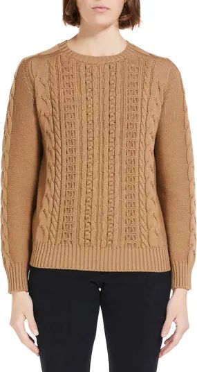 Verusa Mixed Stitch Virgin Wool Crewneck Sweater | Nordstrom