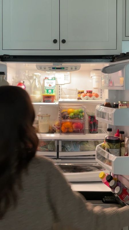 Before and After of our refrigerator organization, realistic fridge organization, kitchen organization 

#LTKVideo #LTKhome