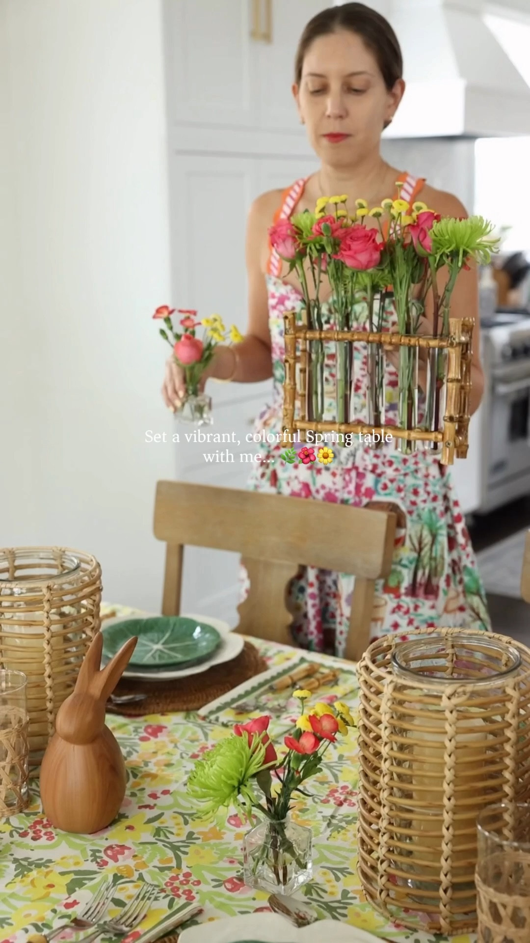 Spring called… she wants her table back 🌼💛 @pomegranate_inc linens that just pop made this table perfect for a Spring gathering.

#LTKHome #LTKSeasonal
