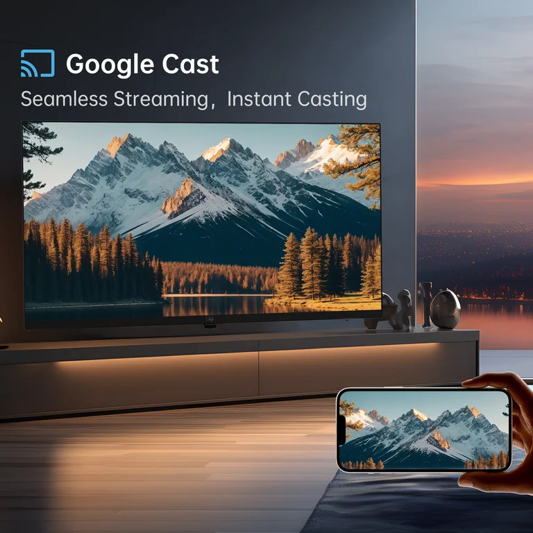 FPD 40-inch Smart TV, 1080P Fhd LED Google TV with Google Play/Cast, Google Assistant Voice Contr... | Walmart (US)