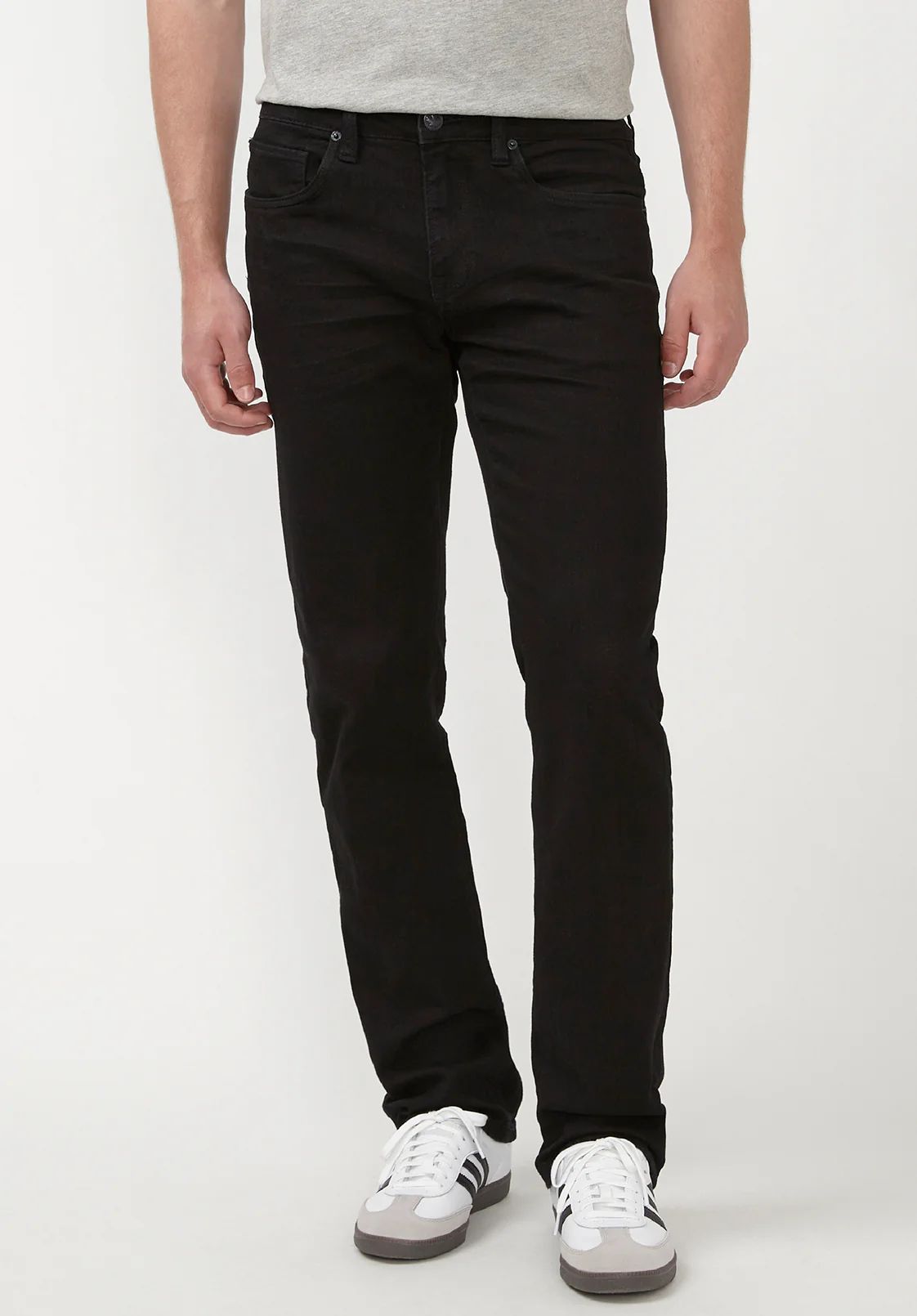 Straight Six Crinkled Black Jeans - BM22632 | Buffalo David Bitton