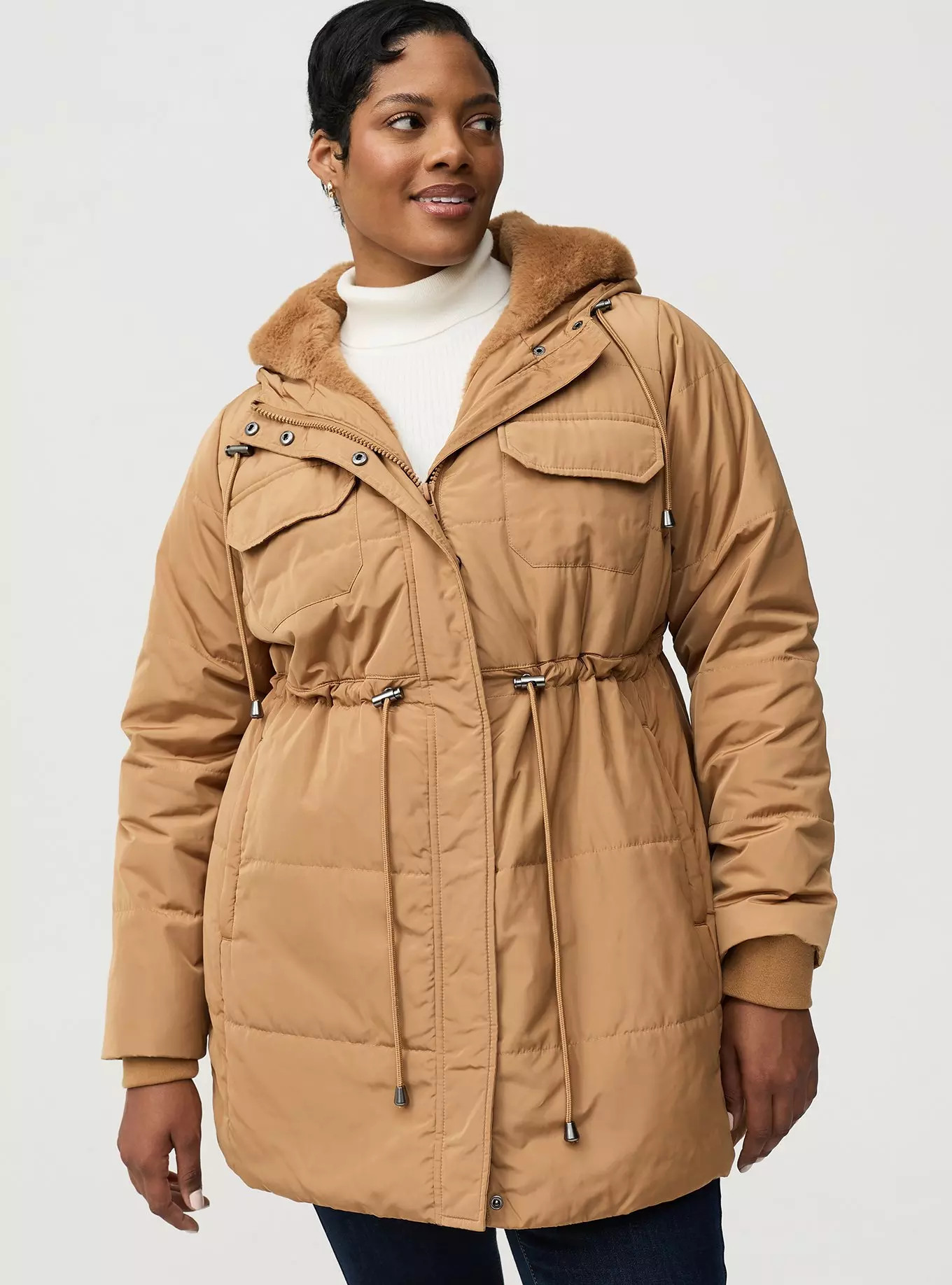 Fur-Lined Puffer Jacket | Torrid (US & Canada)