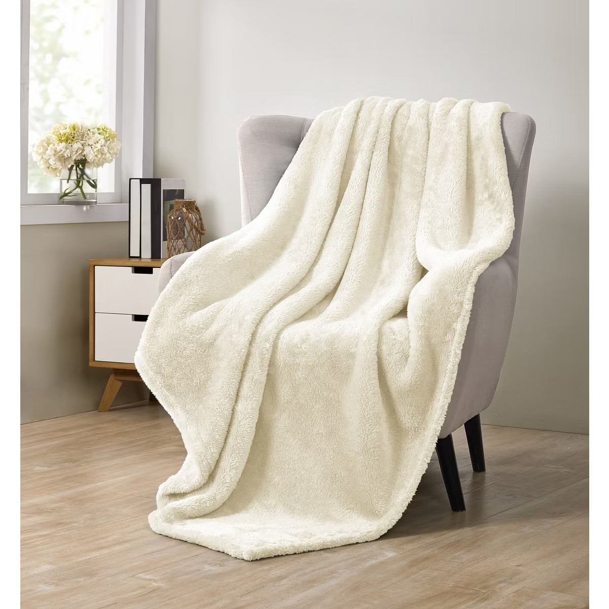 Kate Aurora Comfort Living Ultra Plush Oversized Fuzzy Throw Blanket - 50 in. W x 70 in L | Target