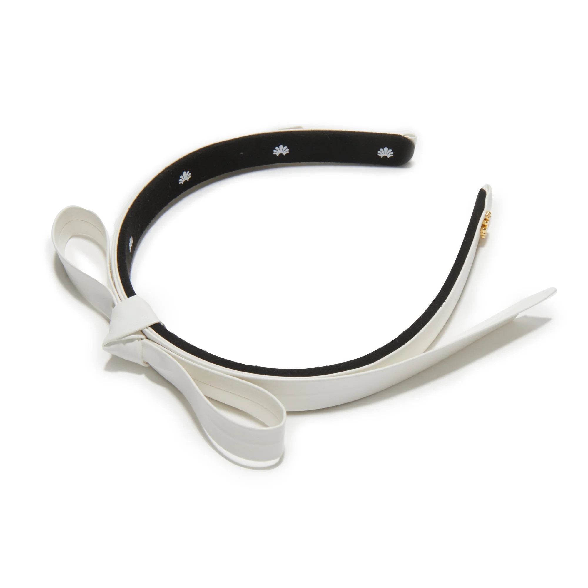 IVORY BARDOT FAUX LEATHER HEADBAND | LELE SADOUGHI