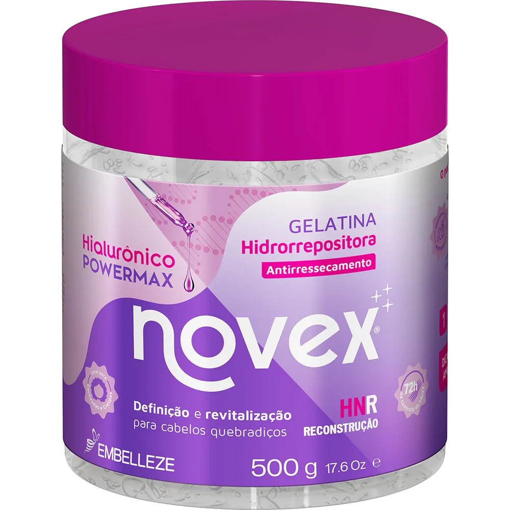 Gelatina Novex Hialurônico PowerMax Hidrorrepositora | Embelleze (BR)