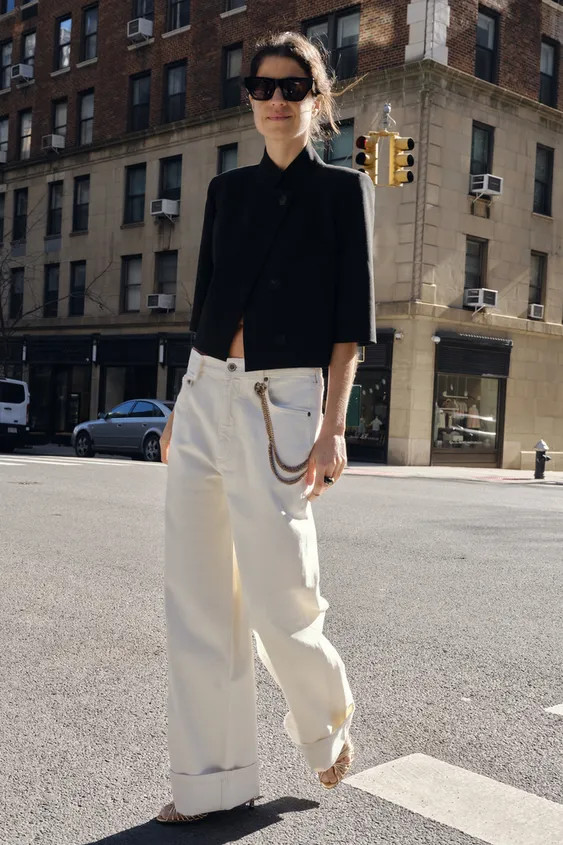 ZW COLLECTION CROPPED SHORT SLEEVE BLAZER | Zara UK