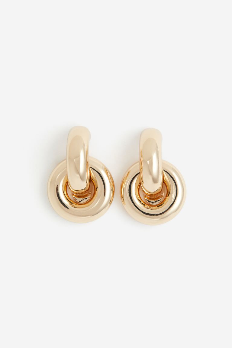 Double-hoop Earrings - Gold-colored - Ladies | H&M US | H&M (US + CA)