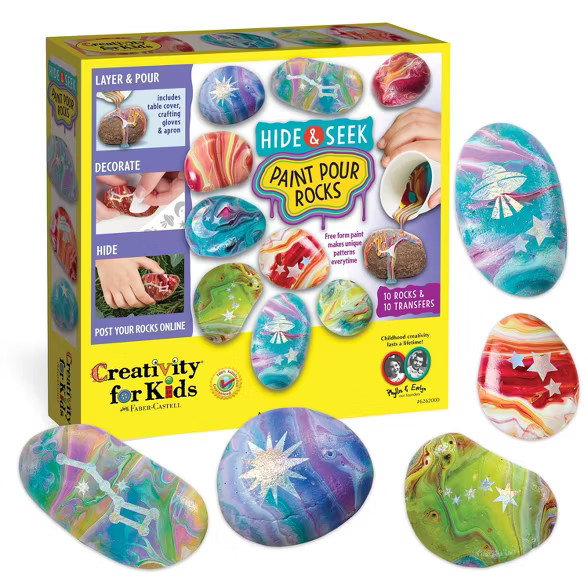 Creativity for Kids Hide & Seek Paint Pour Rocks | Target