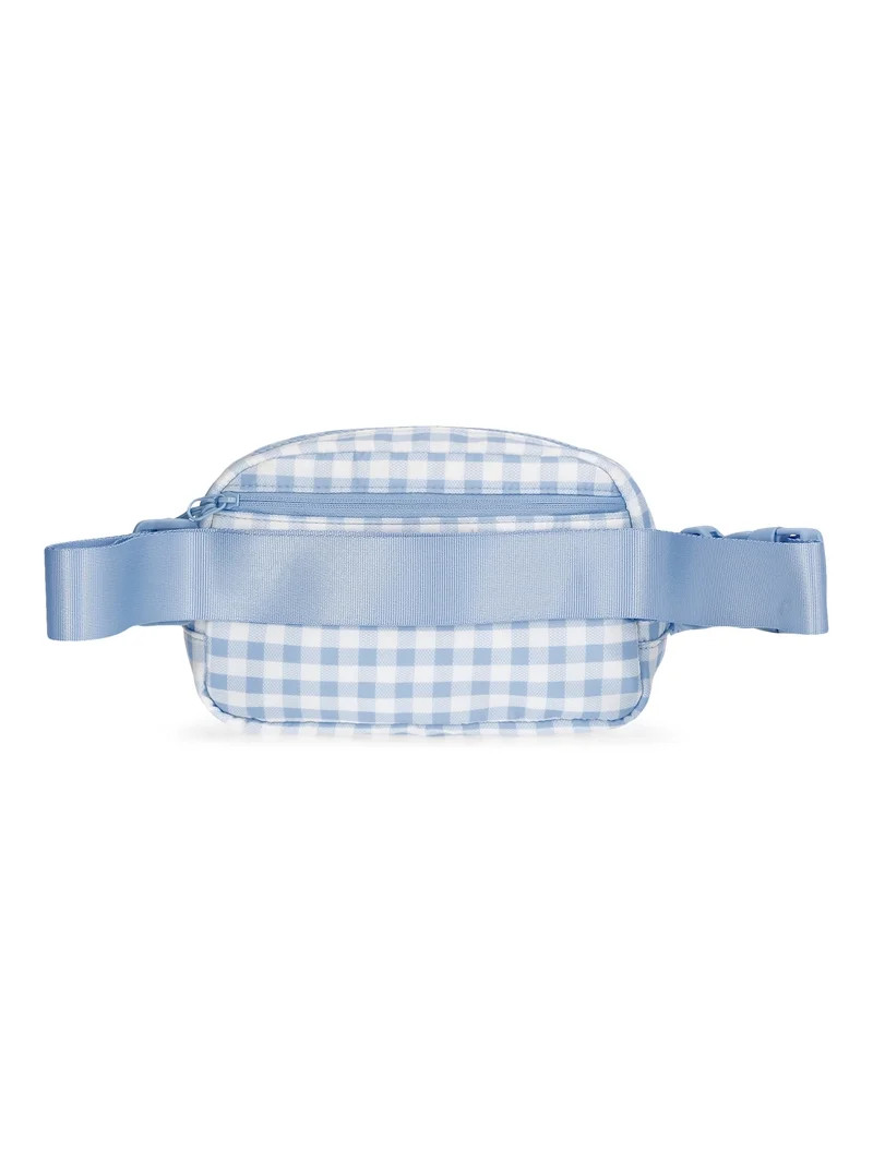 No Boundaries Women's Hands Free Fanny Pack, Sky Gingham | Walmart (US)