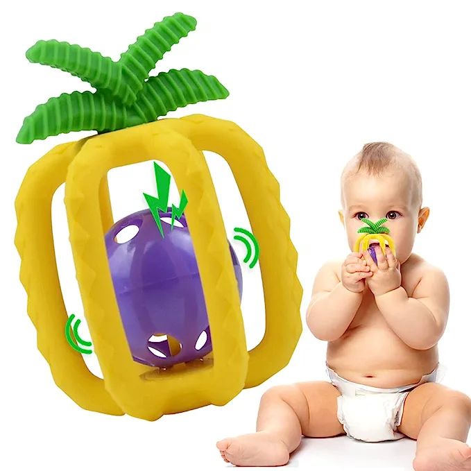 Amazon.com : DaDaworld Baby Teething Toys, Teething Toys for Babies 0-6 Months BPA Free Food Grad... | Amazon (US)