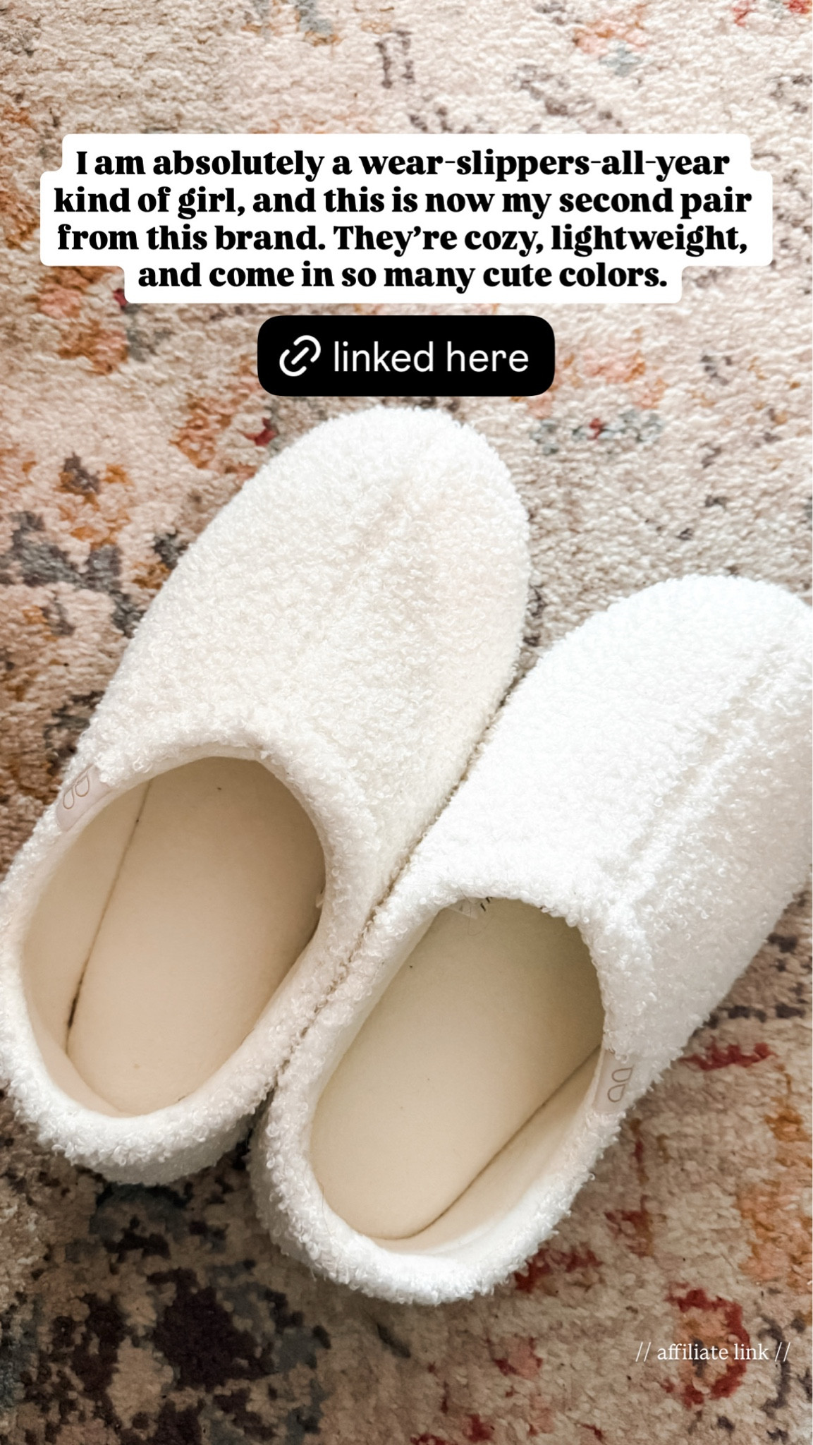 I am absolutely a wear-slippers-all-year kind of girl, and this is now my second pair from this brand. They’re cozy, lightweight, and come in so many cute colors.

#LTKmomlife #LTKHome #LTKstorytime