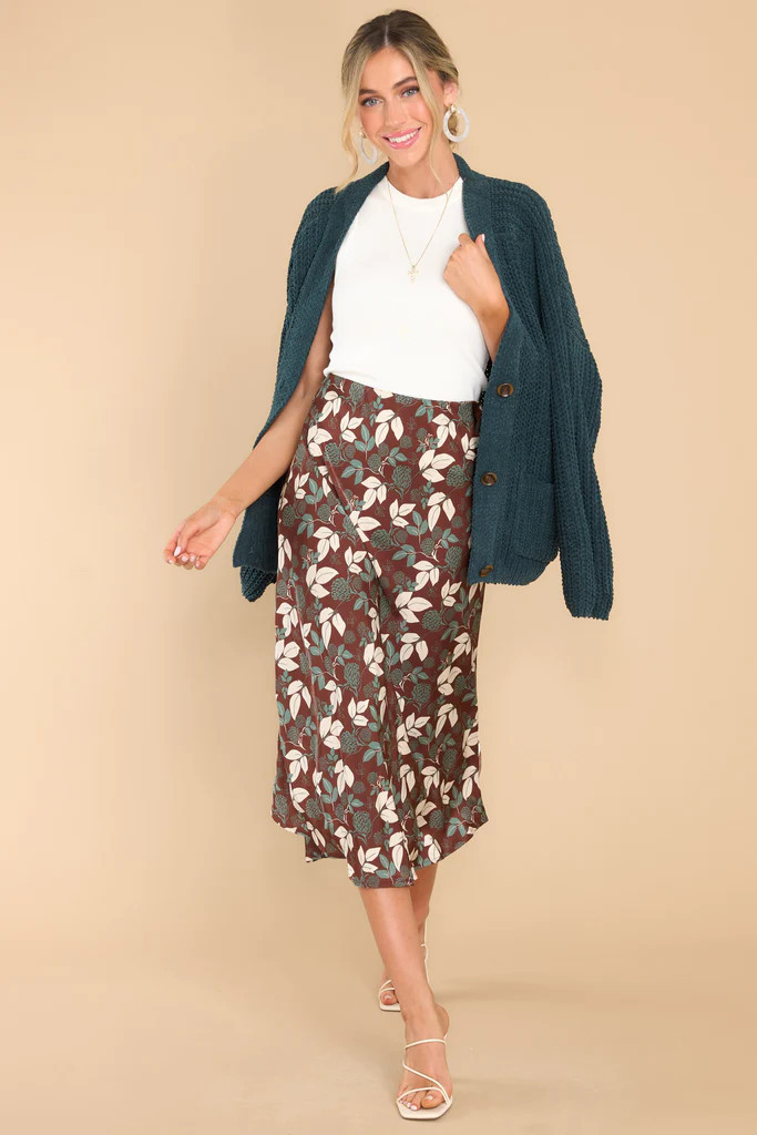 Cozying Up Hunter Green Cardigan | Red Dress 