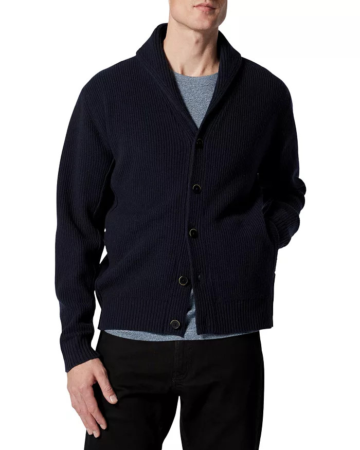 Carterton Wool Ribbed Knit Shawl Collar Cardigan | Bloomingdale's (US)