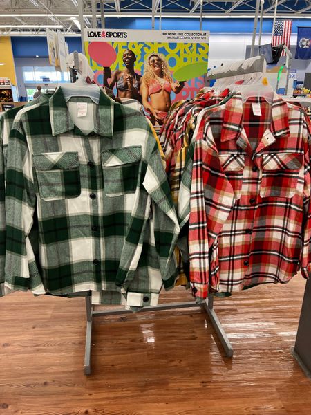 Spotted these plaid shackets at Walmart today and they’re really nice for under $20!