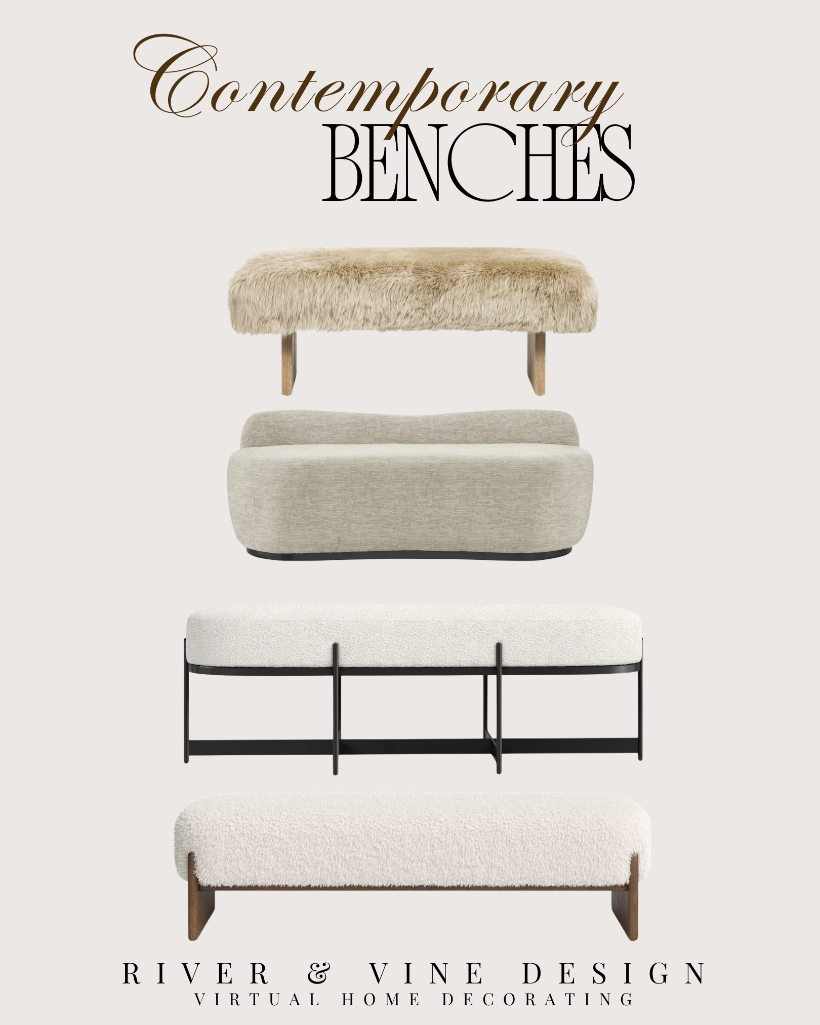 Benches are one of the easiest ways to make a space feel finished without overthinking it.

Entryway → instant structure
End of bed → adds softness + balance
Living room → extra seating without the bulk

These picks lean into that warm, elevated neutral look—texture, shape, and just enough contrast to keep things interesting.

Everything linked on my LTK 🤍
I may earn a small commission if you shop through my links at no extra cost to you. 

 #LTKHome