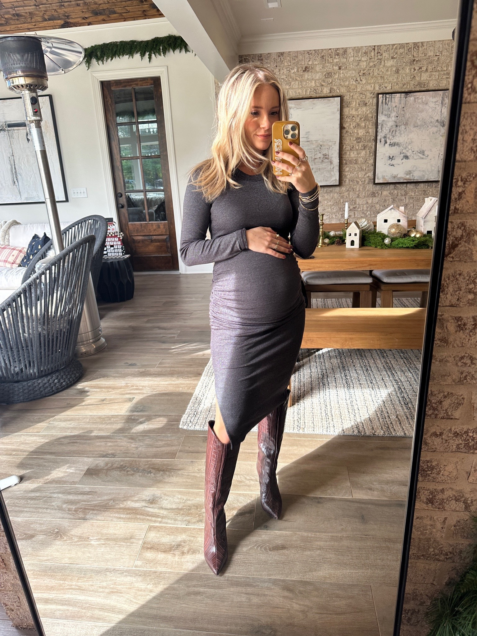 Christmas Eve outfit, boots, holiday party, holiday dress, gift guide, gifts for her 

#LTKHoliday #LTKSeasonal #LTKGiftGuide