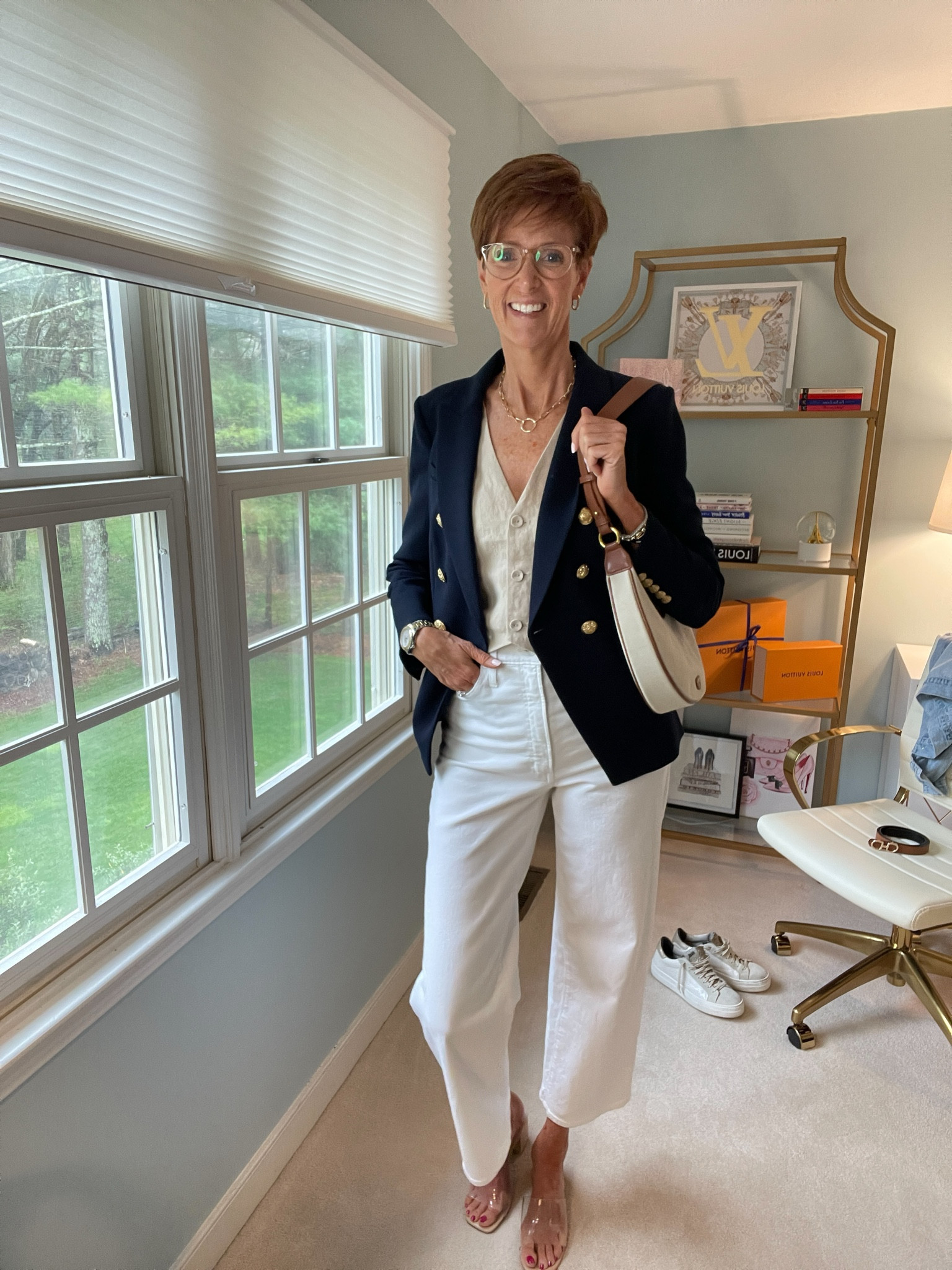 5 ways to style your favorite white jeans. Add a linen vest and a navy blue blazer.

Hi I’m Suzanne from A Tall Drink of Style - I am 6’1”. I have a 36” inseam. I wear a medium in most tops, an 8 or a 10 in most bottoms, an 8 in most dresses, and a size 9 shoe. 

Over 50 fashion, tall fashion, workwear, everyday, timeless, Classic Outfits

fashion for women over 50, tall fashion, smart casual, work outfit, workwear, timeless classic outfits, timeless classic style, classic fashion, jeans, date night outfit, dress, spring outfit, jumpsuit, wedding guest dress, white dress, sandals

#LTKOver40 #LTKFindsUnder100 #LTKWorkwear