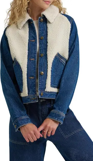 Mixed Media Denim Jacket | Nordstrom