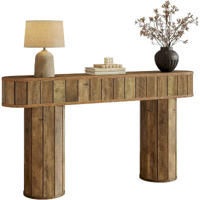 Tribesigns Farmhouse Wooden Console Table, Brown | Target