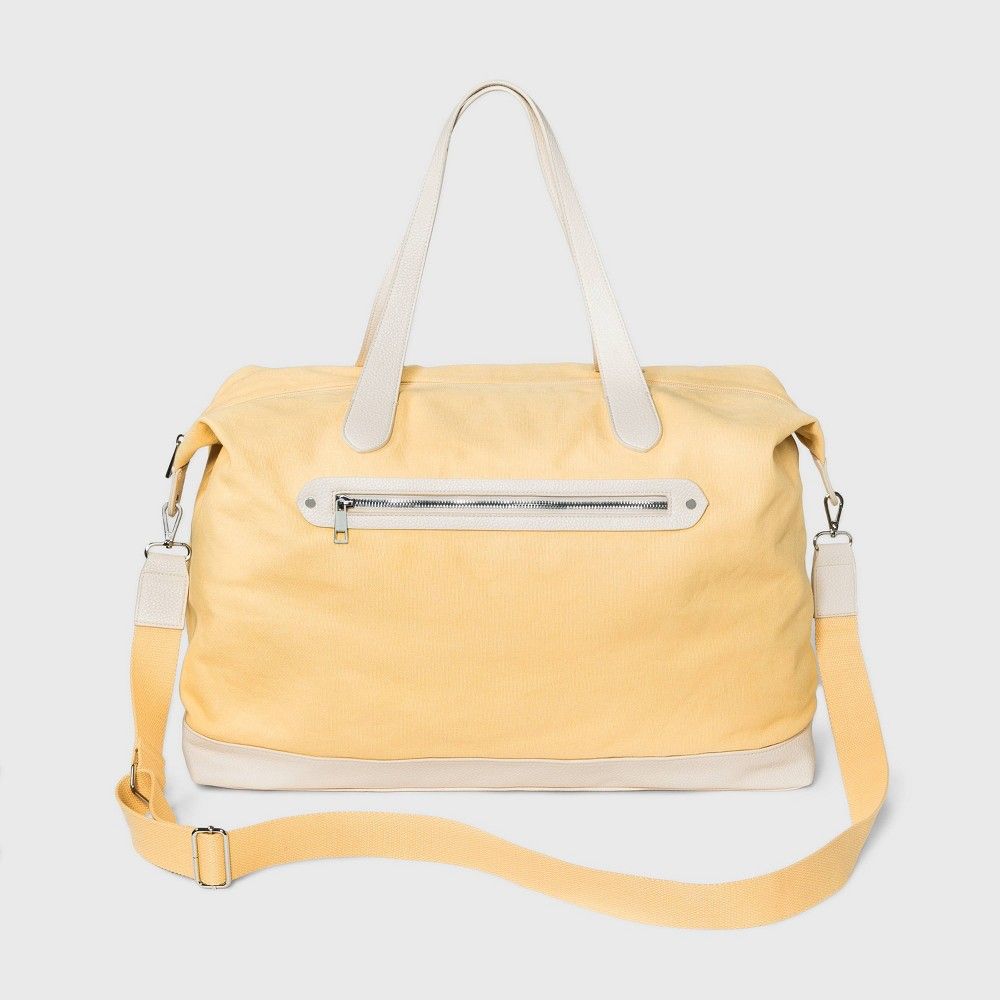 Zip Closure Weekender Bag - A New Day Yellow | Target