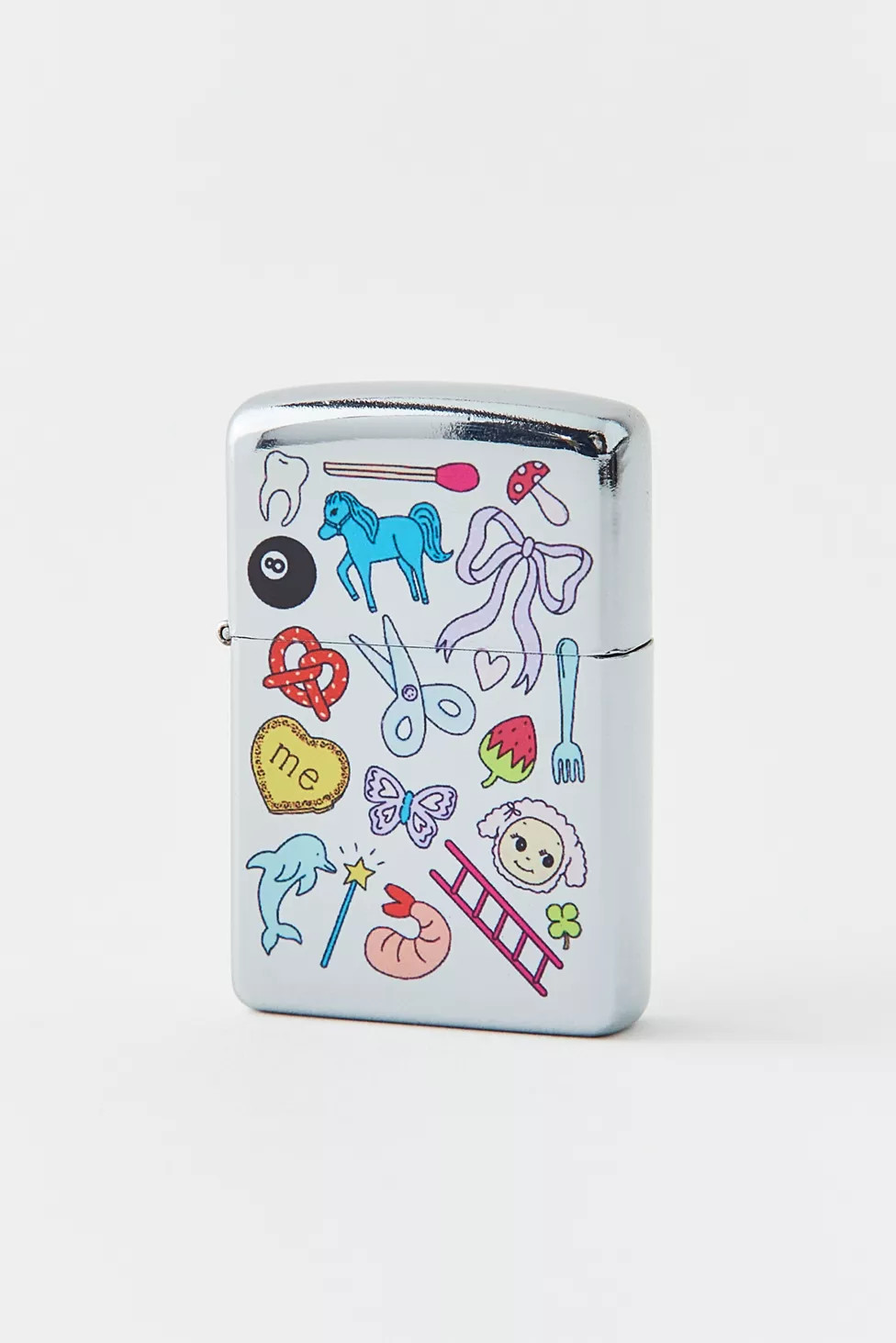 The Peach Fuzz Icon Refillable Lighter | Urban Outfitters (US and RoW)