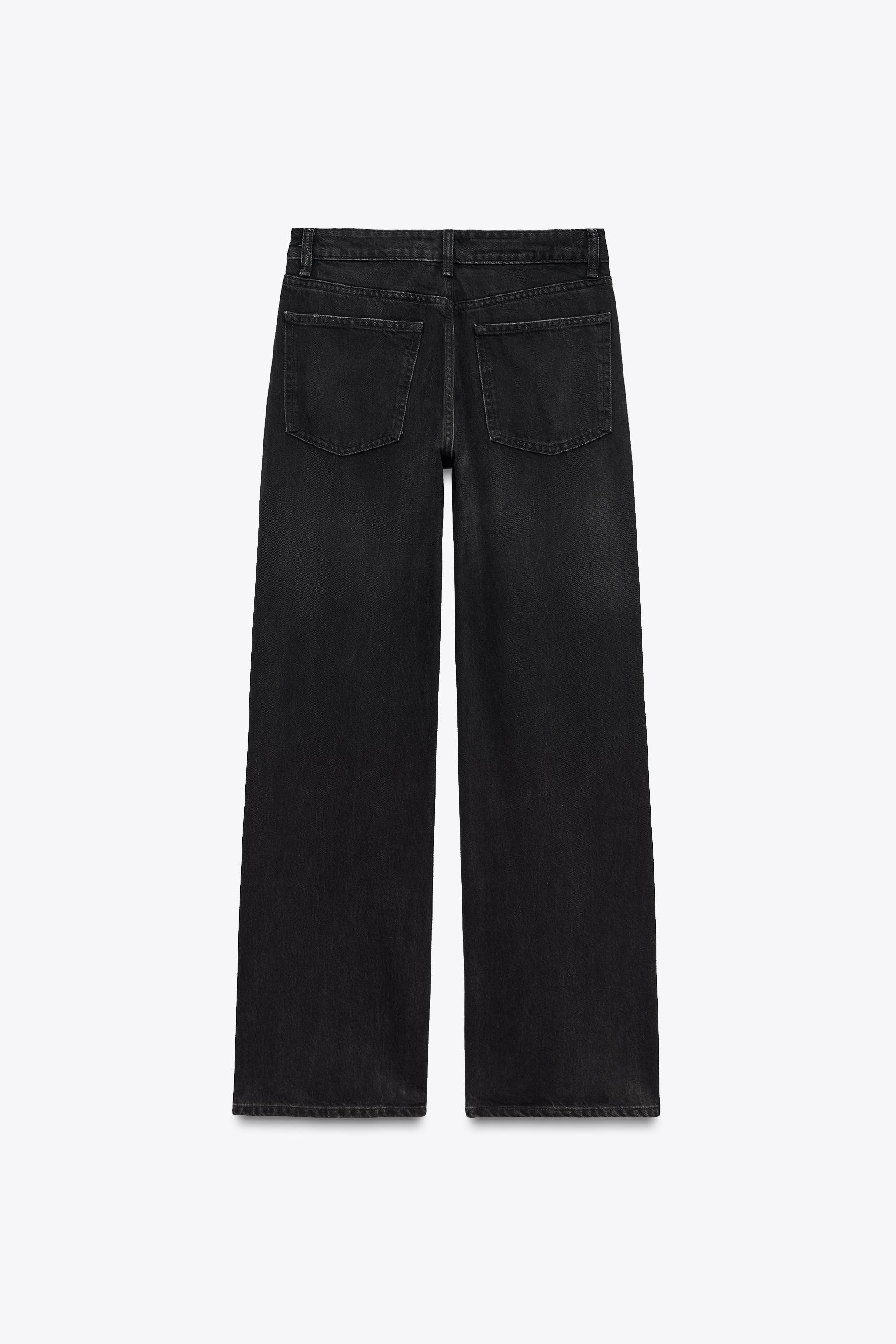 FULL LENGTH TRF MID-RISE WIDE LEG JEANS | Zara US