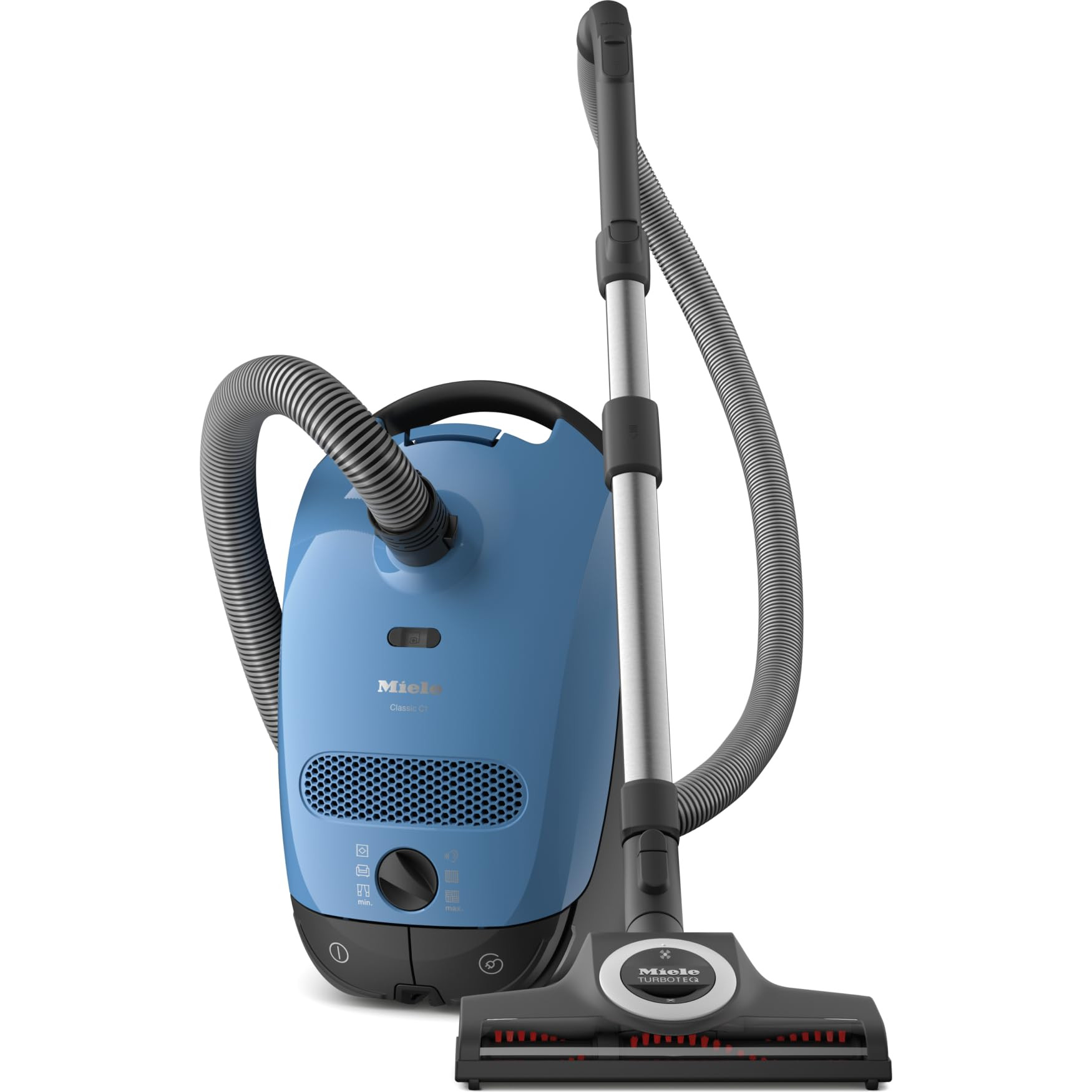 Miele Classic C1 Turbo Team Bagged Canister Vacuum, Tech Blue - Portable, Household | Amazon (US)