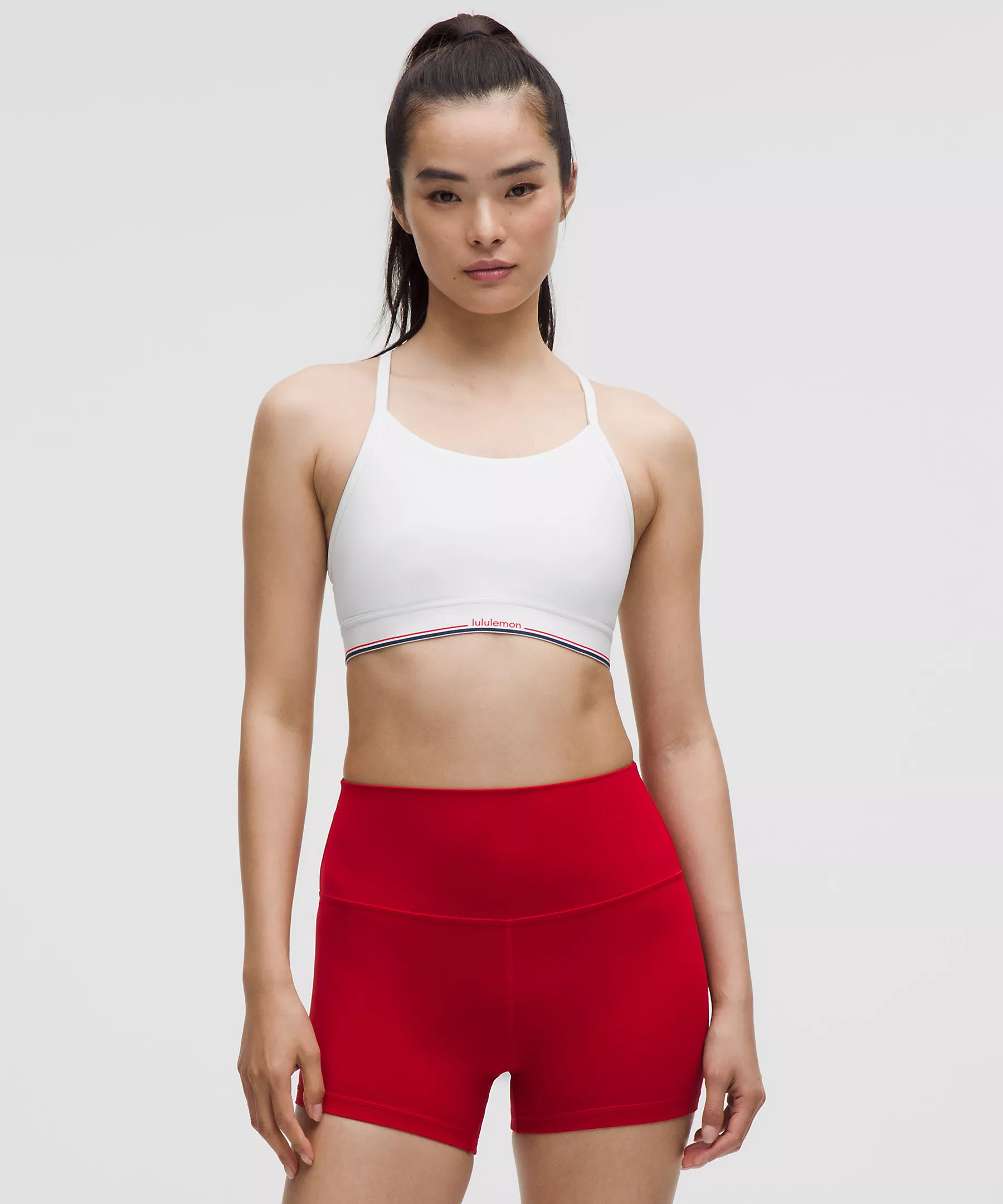 Flow Y Mid-Support Bra Logo | Lululemon (US)