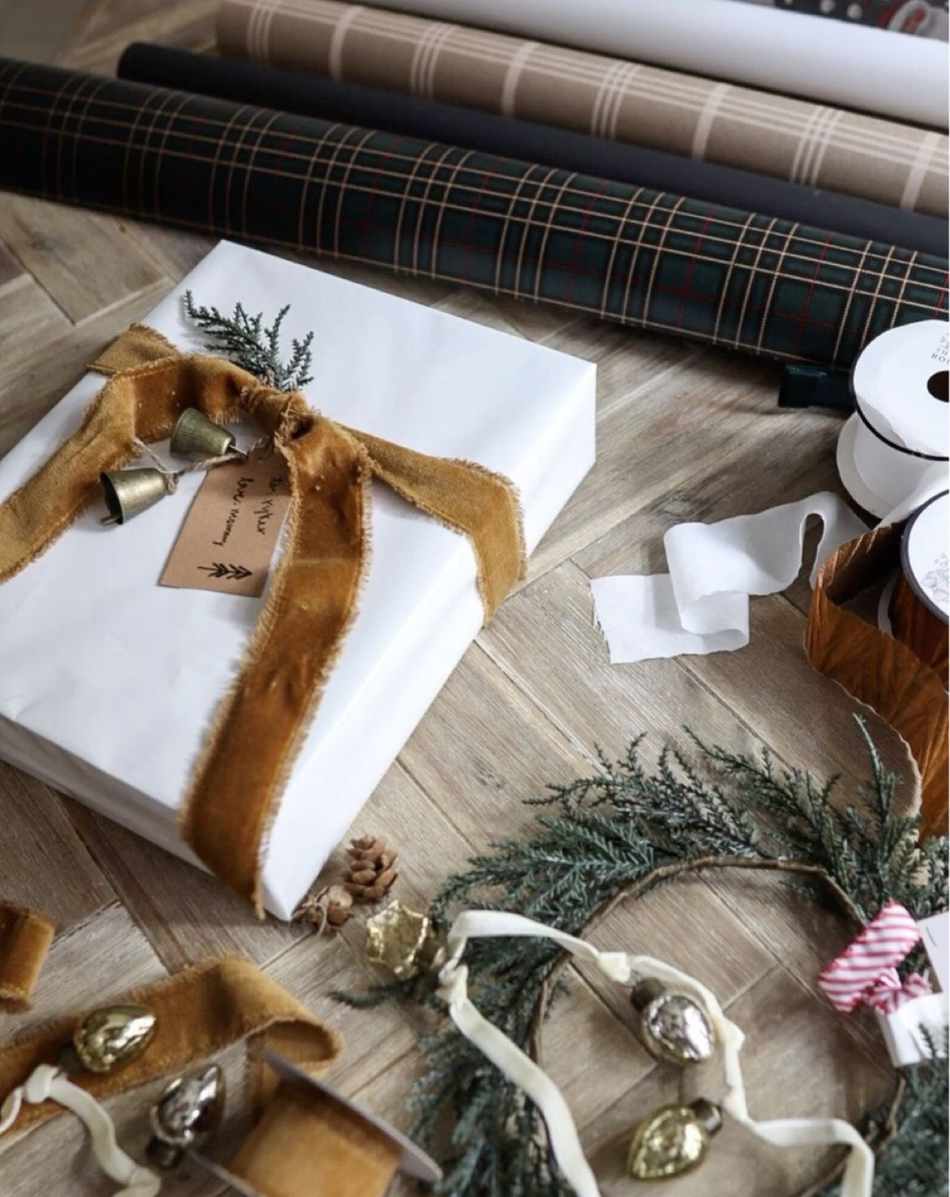 Loving the raw edge velvet ribbon for gift wrapping this year 🤎

#LTKHoliday #LTKGiftGuide #LTKHolidaySale