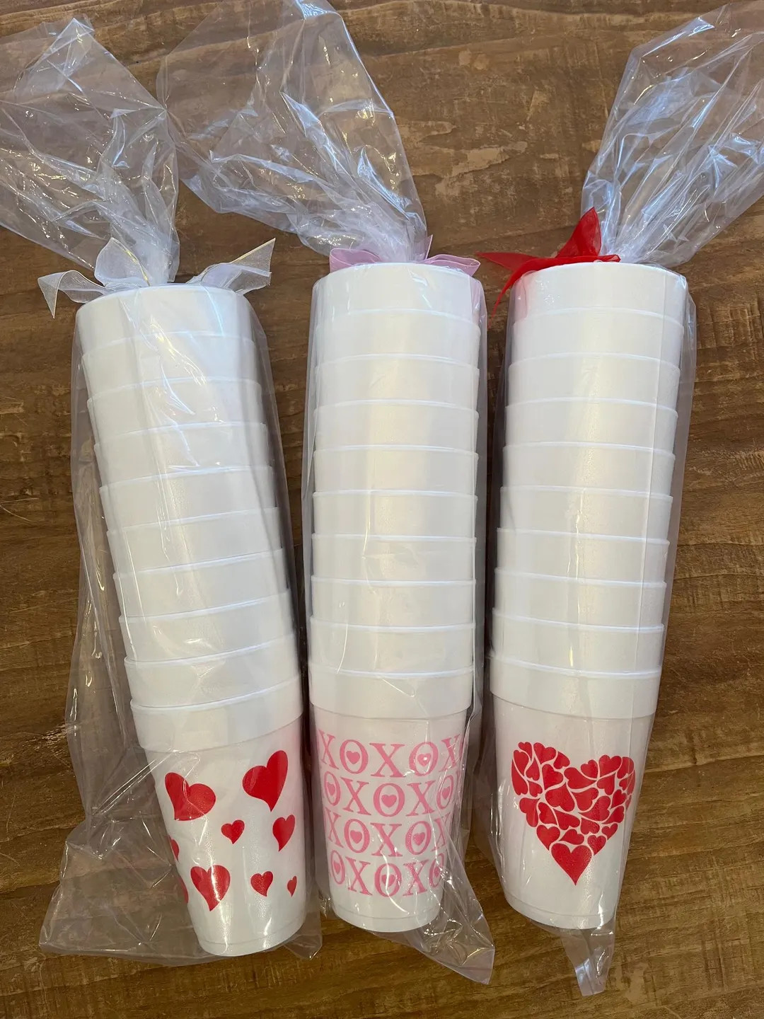 Valentines Day Styrofoam Cups 10 Pack Sleeve, Foam Party Cups, Holiday Cups, Valentines Party, Ho... | Etsy (US)