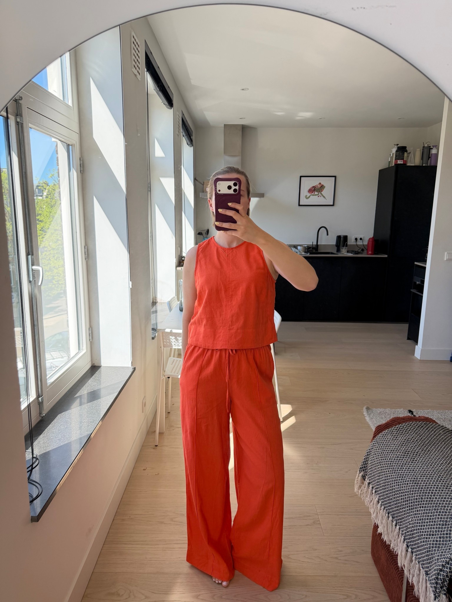 Hush matching orange linen set for spring/summer size S 

#LTKspring #LTKsummer #LTKuk