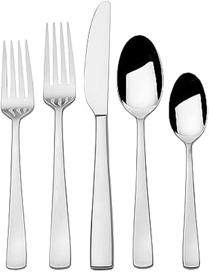 Mikasa Barrett 18.10 45 Piece Stainless Steel Cutlery Set, Service For 8 | Amazon (US)