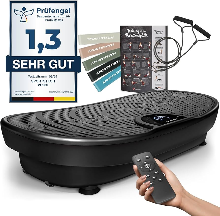 Sportstech VP250 und VP275, Vibrationsplatte für Zuhause, Deutsche Qualitätsmarke, leiser Motor... | Amazon (DE)