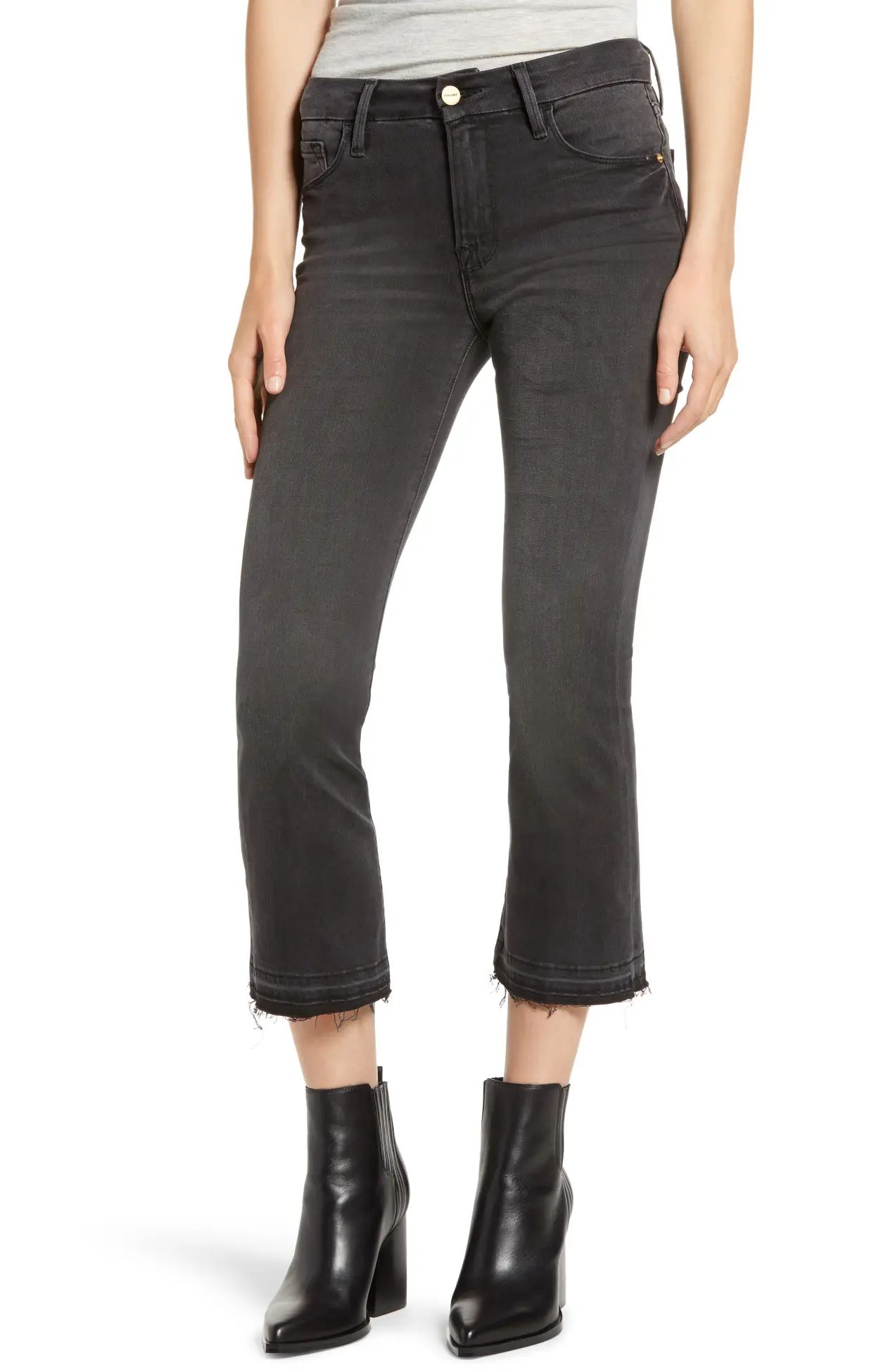 FRAME | Le Pixie Mini Boot Released Hem Crop Jeans | Nordstrom Rack | Nordstrom Rack