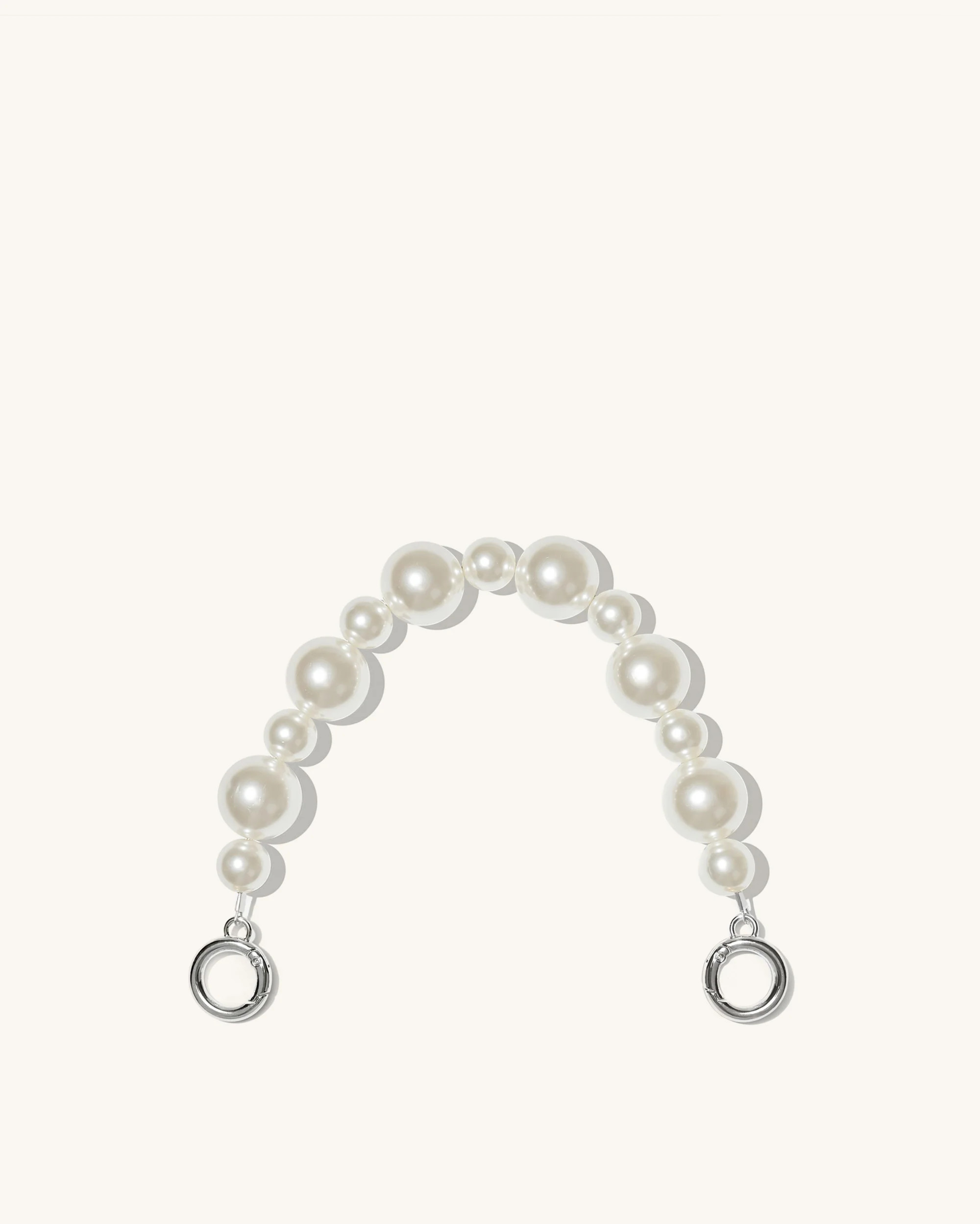 Anna Faux Pearl Chain - Silver | JW PEI US