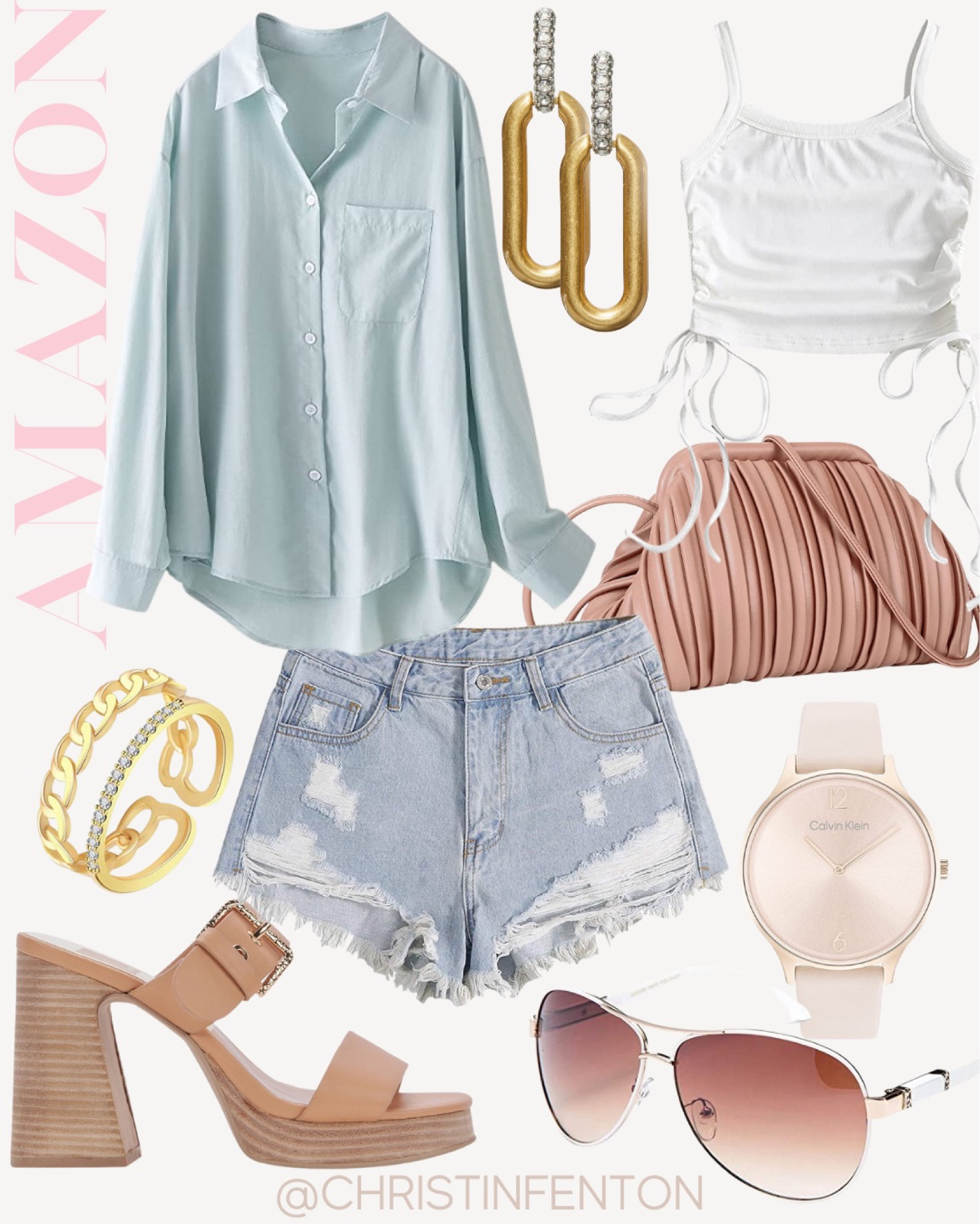 Amazon Fashion Finds! Spring outfits, summer dresses, tropical dresses,  pastel dresses, vacation dresses, resort dresses, resort wear, summer tops, bikinis, one piece swimsuits, high heels, sandals, pumps, fedora hats, bodycon dresses, bodysuits, mini skirts, maxi skirts, watches, backpacks, camis, crop tops, high heeled boots, crossbody bags, clutches, hobo bags, gold rings, simple gold necklaces, simple gold rings, gold bracelets, gold earrings, stud earrings, work blazers, outfits for work, work wear, jackets, bralettes, satin pajamas, hair accessories, knee high boots, nail polish, travel luggage. Click the products below to shop! Follow along @christinfenton for new looks & sales! @shop.ltk #liketkit #founditonamazon 🥰 So excited you are here with me! DM me on IG with questions! 🤍 XoX Christin #LTKstyletip #LTKshoecrush #LTKcurves #LTKitbag #LTKsalealert #LTKwedding #LTKfit #LTKfindsunder50 #LTKfindsunder100 #LTKbeauty #LTKworkwear #LTKhome #LTKtravel #LTKfamily #LTKswim #LTKSeasonal #LTKparties #LTKmidsize #LTKover40 