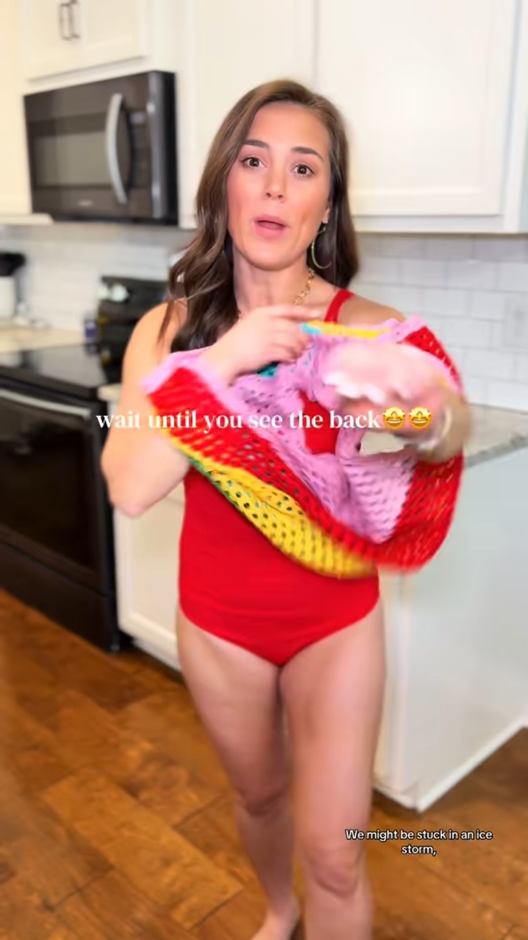 Lots of cutie color options to choose in this coverup but the rainbow is an instant mood booster 🤩 #LTKsummer #coverup #swim