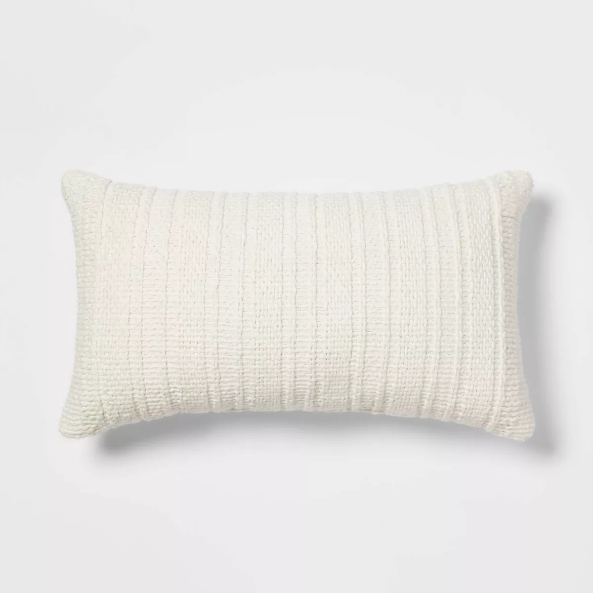 Oversized Textural Woven Throw Pillow Cream - Threshold™ | Target