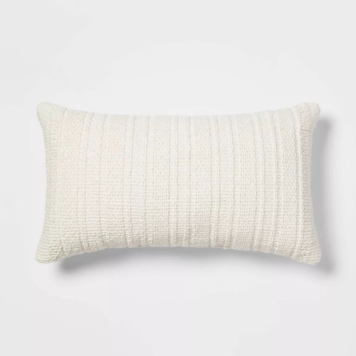 Oversized Textural Woven Throw Pillow Cream - Threshold™ | Target