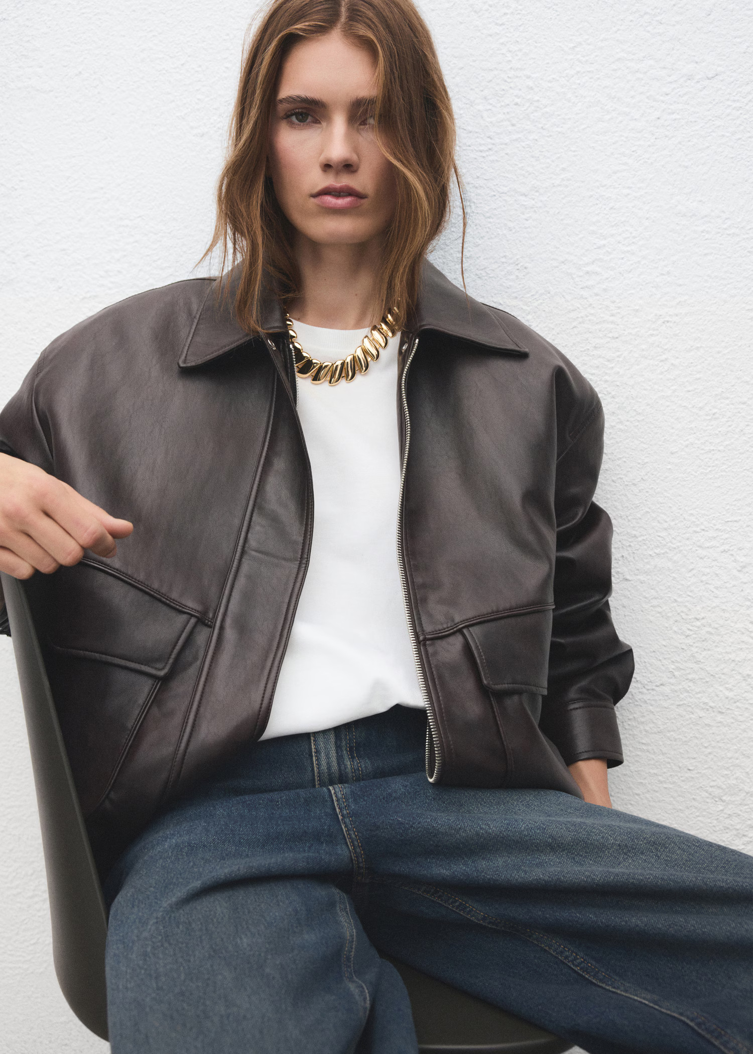 Maxi-link necklace - Women | MANGO United Kingdom | MANGO (UK)