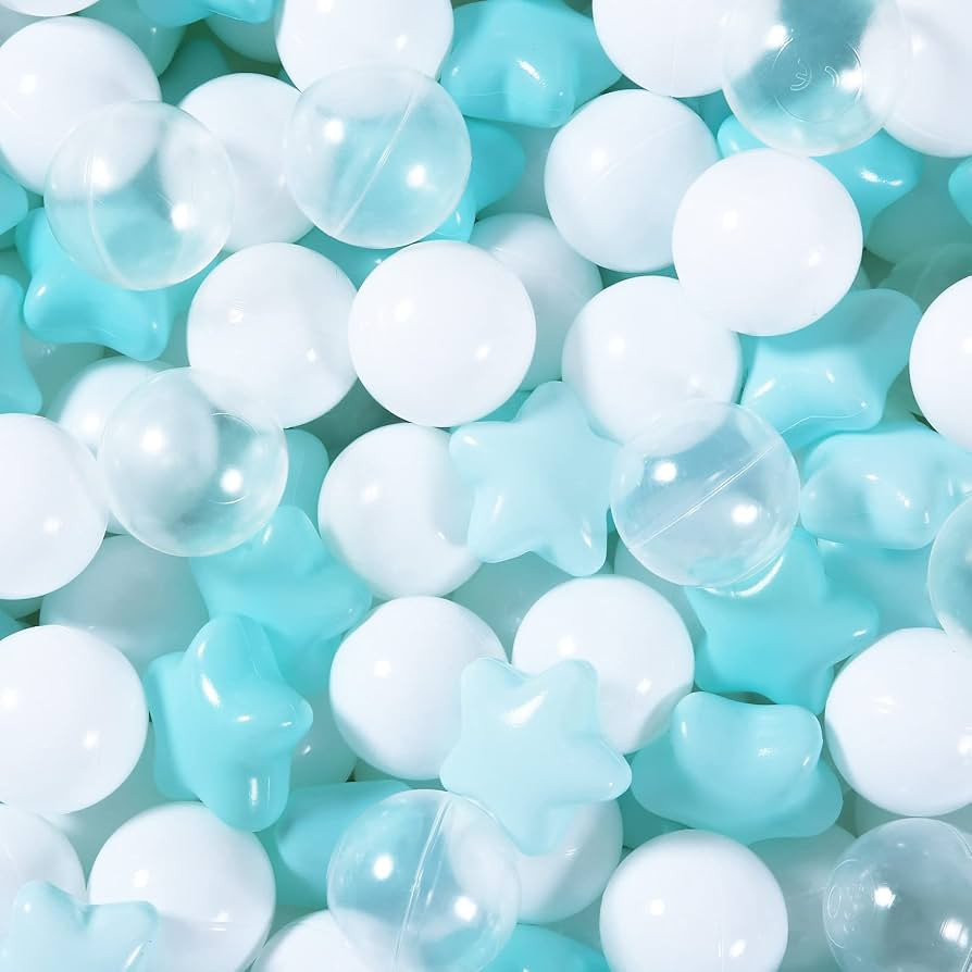 Amazon.com: Realhaha Ball Pit Balls Stars, Play Ball Crush Proof Soft Plastic Balls for Toddlers ... | Amazon (US)