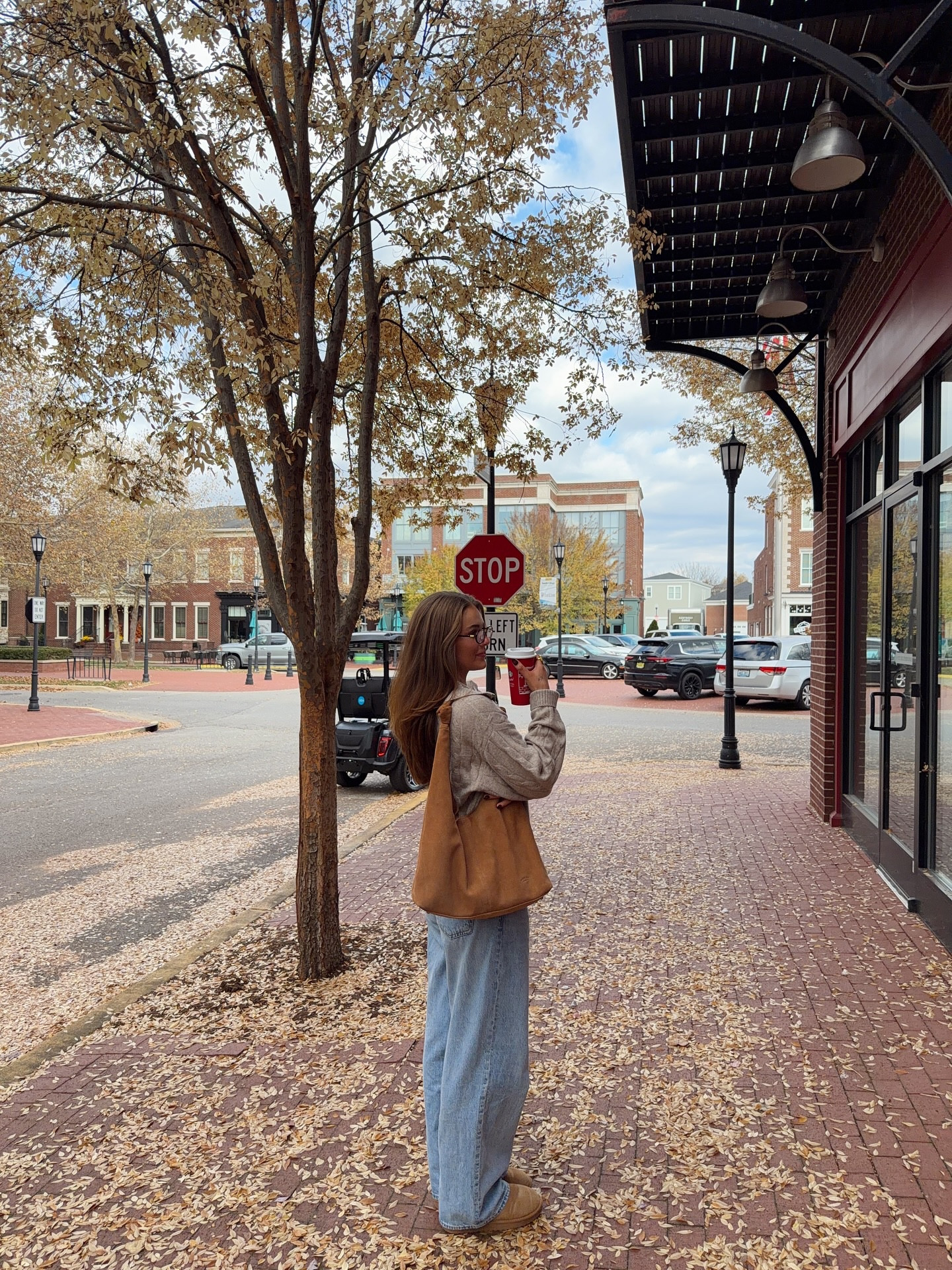 soaking up the last of these cozy fall mornings 🍂🧸🤎