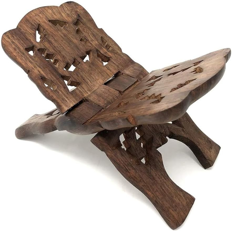 Azuregreen Quran Holder Book Stand Rihal Rehal Wooden Carved Eid | Amazon (US)